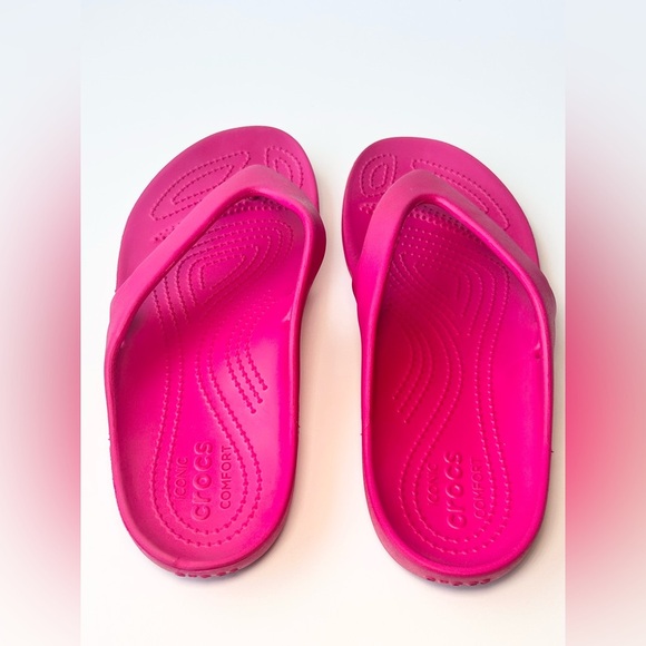 CROCS Kadee II Flip Flop Sandals Women’s Size 10 Pink EUC - Picture 5 of 7